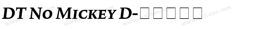 DT No Mickey D字体转换